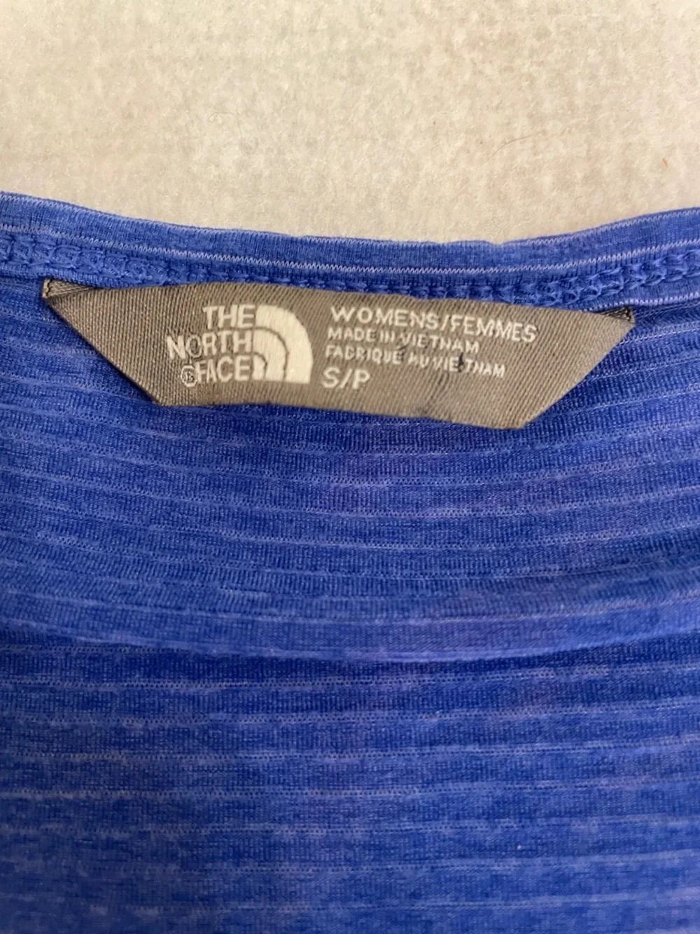 The North Face Women's Short Sleeve V-Neck Top in Royal Blue - Picture 2 of 5